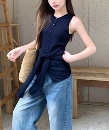 AMAJI（アマジ）の「ウエストリボンタンクトップ（タンクトップ）」