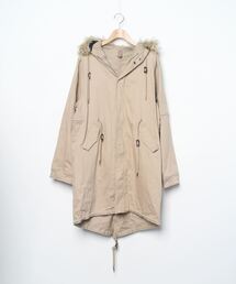 セール/ブランド古着】メンズのモッズコート（ベージュ系・ロング丈
