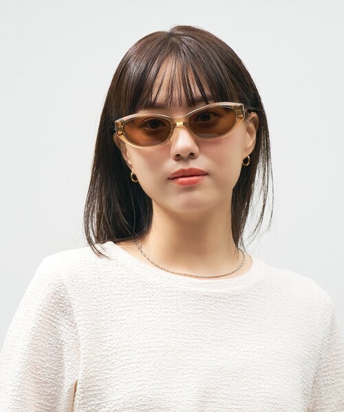 Zoff｜takashi kumagai スクエア型 サングラス｜横長フレーム