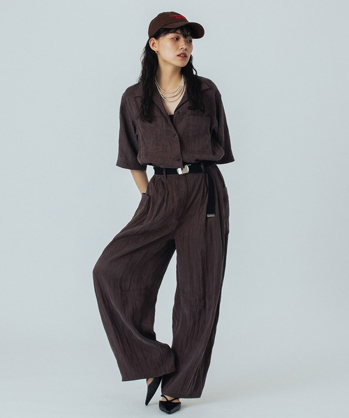 ROSE BUD（ローズバッド）の「(CREOLME)ALL IN ONE（つなぎ/オールインワン・レディース・ブラウン/ネイビー・M/S）」の4枚目の写真