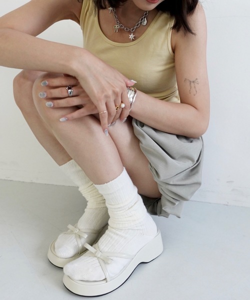 JUMELLE(ジュメロ)の「ウェッジソールサンダル(サンダル・レディース・アイボリー・SMALL/MEDIUM)」の4枚目の写真