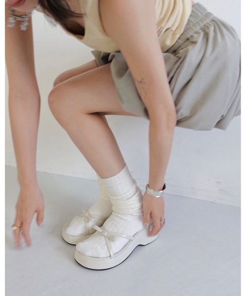 JUMELLE(ジュメロ)の「ウェッジソールサンダル(サンダル・レディース・アイボリー・SMALL/MEDIUM)」の12枚目の写真