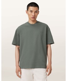 ALLSAINTS（オールセインツ）の「HAVEN EMBROIDERED LOGO OVERSIZED T-SHIRT | HAVEN 刺繍 ロゴ オーバーサイズ Tシャツ（Tシャツ/カットソー・メンズ）」