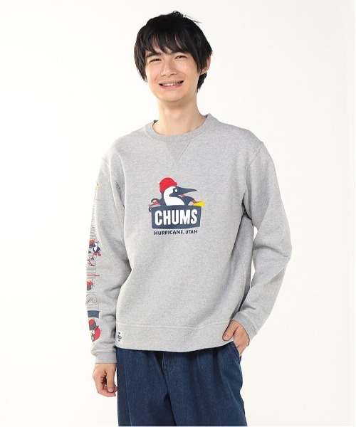 CHUMS（チャムス）の「【CHUMS】Booby Curling Crew Top（スウェット・メンズ・ナチュラル/グレー/ネイビー・LARGE/MEDIUM/X-LARGE）」の12枚目の写真