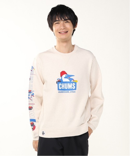 CHUMS（チャムス）の「【CHUMS】Booby Curling Crew Top（スウェット・メンズ・ナチュラル/グレー/ネイビー・LARGE/MEDIUM/X-LARGE）」の13枚目の写真