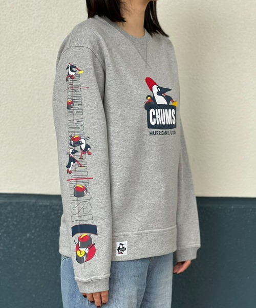 CHUMS（チャムス）の「【CHUMS】Booby Curling Crew Top（スウェット・メンズ・ナチュラル/グレー/ネイビー・LARGE/MEDIUM/X-LARGE）」の6枚目の写真