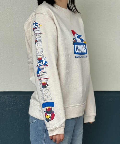 CHUMS（チャムス）の「【CHUMS】Booby Curling Crew Top（スウェット・メンズ・ナチュラル/グレー/ネイビー・LARGE/MEDIUM/X-LARGE）」の8枚目の写真