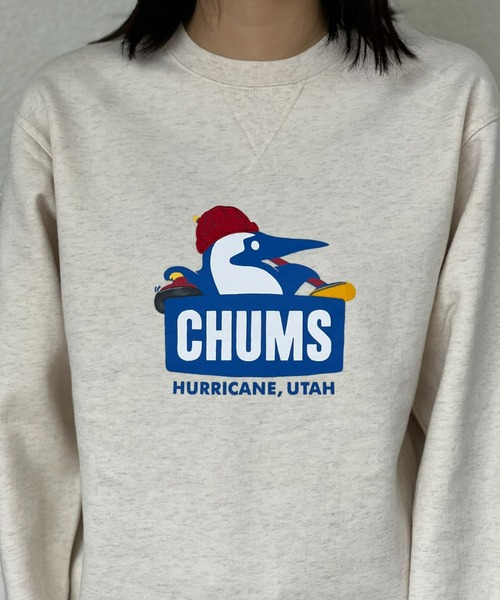 CHUMS（チャムス）の「【CHUMS】Booby Curling Crew Top（スウェット・メンズ・ナチュラル/グレー/ネイビー・LARGE/MEDIUM/X-LARGE）」の9枚目の写真