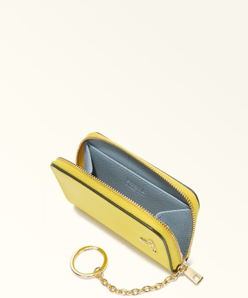 FURLA イエロー レザー キーケース 人気色】FURLA フルラ 5連キーケース イエロー サフィアーノレザー
