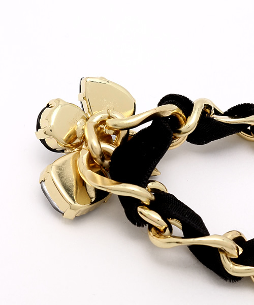 NANO universe(ナノユニバース)の「ビジュー×チェーンブレスレット(ブレスレット・レディース・ゴールド/シルバー・FREE)」の4枚目の写真