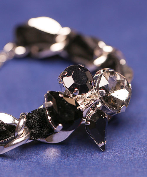 NANO universe(ナノユニバース)の「ビジュー×チェーンブレスレット(ブレスレット・レディース・ゴールド/シルバー・FREE)」の7枚目の写真