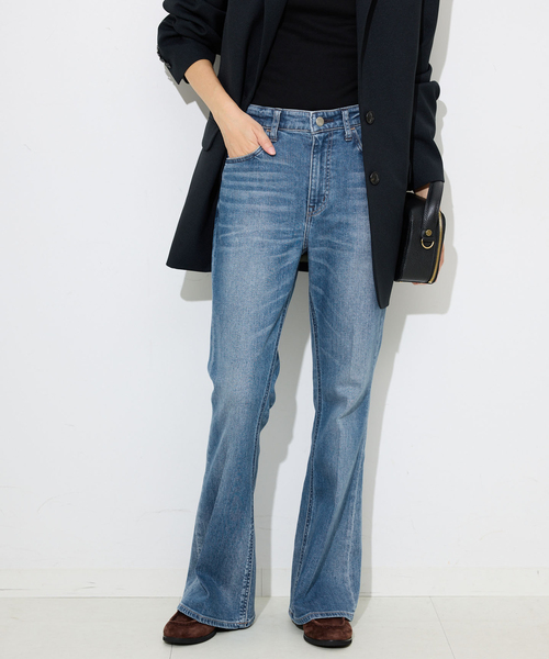 Healthy denim（ヘルシーデニム）の「Healthy DENIM/ヘルシーデニム MACARONI（デニムパンツ・レディース・ネイビー/サックスブルー・23cm/24cm/25cm/26cm）」の10枚目の写真