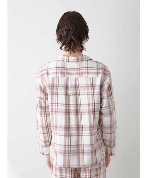 セール】【HOMME】トレンドチェック柄シャツ（ルームウェア/パジャマ