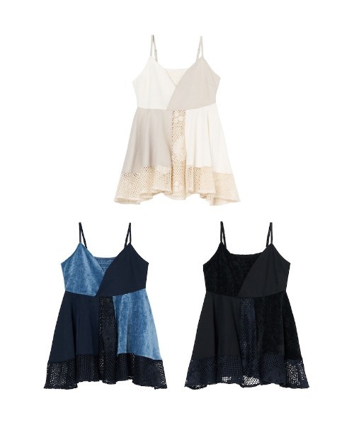 sahara（サハラ）の「Patchwork Circular Top（キャミソール）」 - WEAR