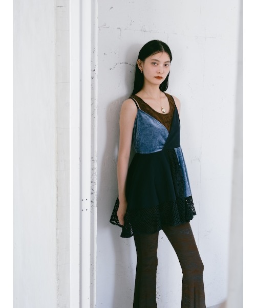 sahara（サハラ）の「Patchwork Circular Top（キャミソール）」 - WEAR