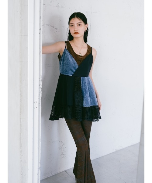 トップス MARTE Sahara Patchwork Circular Top sahara（サハラ）の「Patchwork Circular Top（キャミソール）」 - WEAR