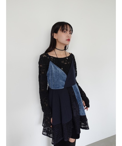 sahara（サハラ）の「Patchwork Circular Top（キャミソール）」 - WEAR