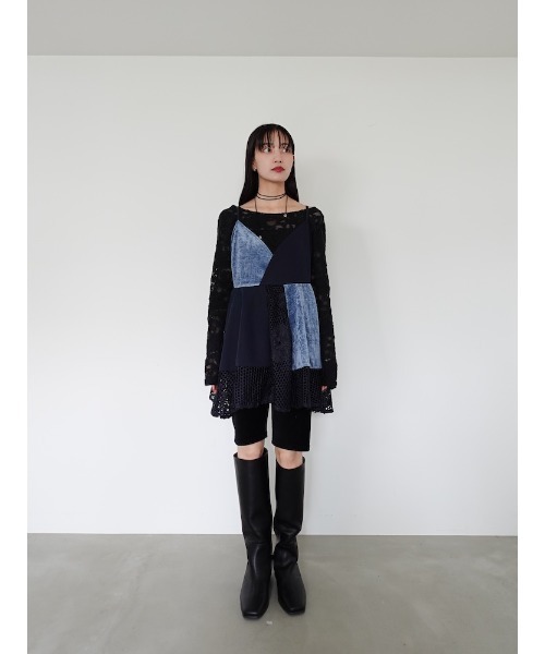 sahara（サハラ）の「Patchwork Circular Top（キャミソール）」 - WEAR