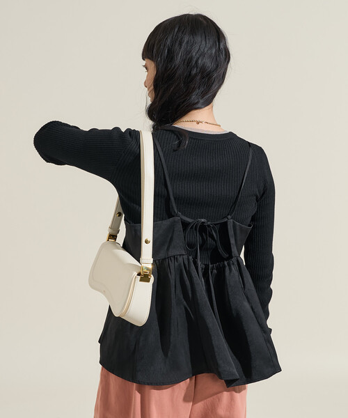 MACHATT サテンフレアキャミソール（ブラック） セットアップ machatt サテンフレアキャミソール ブラック 36 - メルカリ