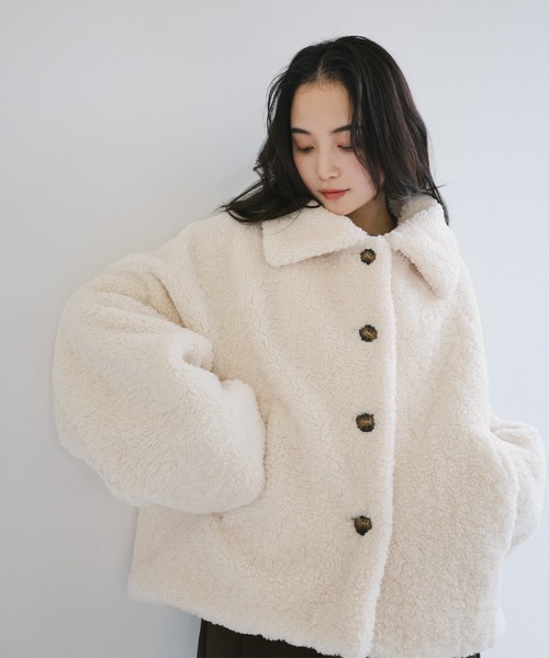 セール】テディベアボアショートコート（その他アウター）｜andme