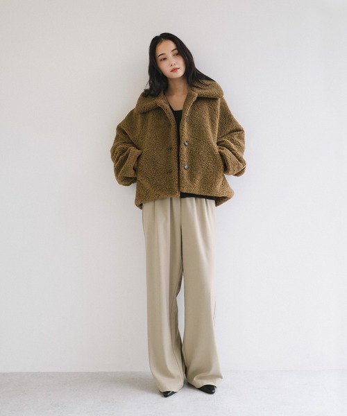 セール】テディベアボアショートコート（その他アウター）｜andme