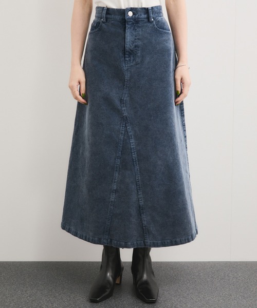 le cercle ADAM ET ROPE'(ルセルクルアダムエロペ)の「製品染めコーデュロイスカート/セットアップ対応(スカート・レディース・ベージュ系その他/ボルドー/ブルー系その他5・FREE)」の10枚目の写真