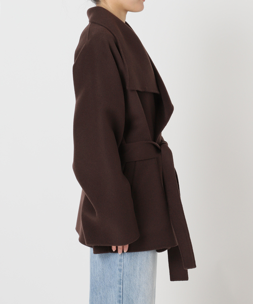 plage（プラージュ）の「HAMILTON DRAPE HALF コート（その他アウター・レディース・アイボリー/ブラウン系その他・38/36）」の19枚目の写真