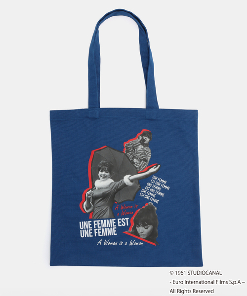 B.C STOCK（ベーセーストック）の「TRICOMER/トリコメル 別注 GODARD UNE FEMME EST UNE FEMME TOTE（ショルダーバッグ・レディース・レッド/ブラック/アイボリー/ブルー・FREE）」の3枚目の写真