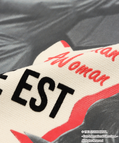 B.C STOCK（ベーセーストック）の「TRICOMER/トリコメル 別注 GODARD UNE FEMME EST UNE FEMME TOTE（ショルダーバッグ・レディース・レッド/ブラック/アイボリー/ブルー・FREE）」の12枚目の写真