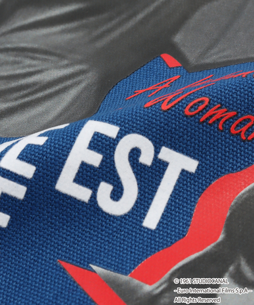 B.C STOCK（ベーセーストック）の「TRICOMER/トリコメル 別注 GODARD UNE FEMME EST UNE FEMME TOTE（ショルダーバッグ・レディース・レッド/ブラック/アイボリー/ブルー・FREE）」の13枚目の写真