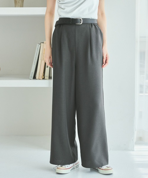 LAKOLE（ラコレ）の「フロントタックイージーパンツ / 592597（その他パンツ・レディース・チャコール/モカ/ボルドー・FREE）」の8枚目の写真