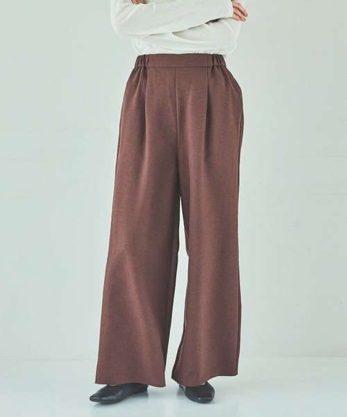 LAKOLE（ラコレ）の「フロントタックイージーパンツ / 592597（その他パンツ・レディース・チャコール/モカ/ボルドー・FREE）」の14枚目の写真