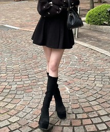 ボンディングストラクチャーミニスコートショートパンツ 秋服 冬服