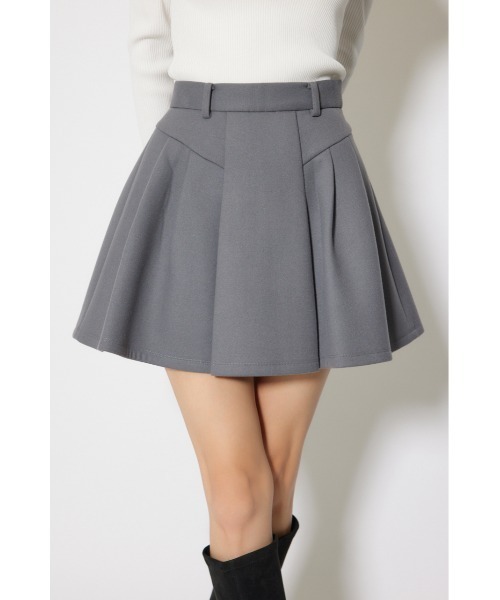 rienda（リエンダ）の「ボンディングストラクチャーミニスコートショートパンツ 秋服 冬服（スカート・レディース・ブラック/グレー・X-SMALL/SMALL/MEDIUM）」の3枚目の写真