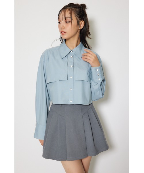 rienda（リエンダ）の「ボンディングストラクチャーミニスコートショートパンツ 秋服 冬服（スカート・レディース・ブラック/グレー・X-SMALL/SMALL/MEDIUM）」の20枚目の写真