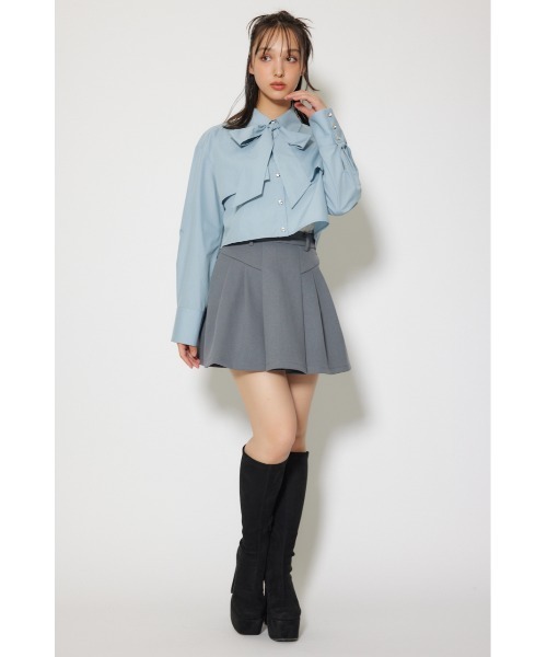 rienda（リエンダ）の「ボンディングストラクチャーミニスコートショートパンツ 秋服 冬服（スカート・レディース・ブラック/グレー・X-SMALL/SMALL/MEDIUM）」の19枚目の写真