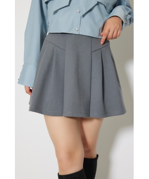 rienda（リエンダ）の「ボンディングストラクチャーミニスコートショートパンツ 秋服 冬服（スカート・レディース・ブラック/グレー・X-SMALL/SMALL/MEDIUM）」の15枚目の写真