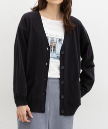 Honeys | 【しなやかニット・ヒアルロン酸加工】ヒアルロン酸Ｖカーデ(カーディガン/ボレロ)