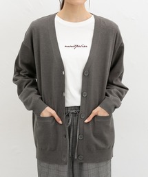 Honeys | 【しなやかニット・ヒアルロン酸加工】ヒアルロン酸Ｖカーデ(カーディガン/ボレロ)