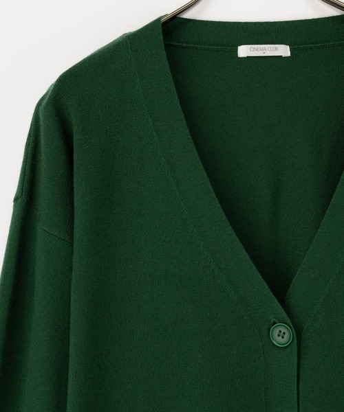 Honeys（ハニーズ）の「【しなやかニット・ヒアルロン酸加工】ヒアルロン酸Ｖカーデ（カーディガン/ボレロ・レディース・ライトベージュ/ブラック/ネイビー/ブラウン/グリーン/ヘザーチャコール/ブルー・S/M/LL/L）」の15枚目の写真