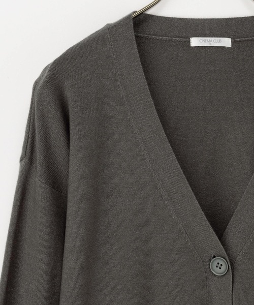 Honeys（ハニーズ）の「【しなやかニット・ヒアルロン酸加工】ヒアルロン酸Ｖカーデ（カーディガン/ボレロ・レディース・ライトベージュ/ブラック/ネイビー/ブラウン/グリーン/ヘザーチャコール/ブルー・S/M/LL/L）」の14枚目の写真