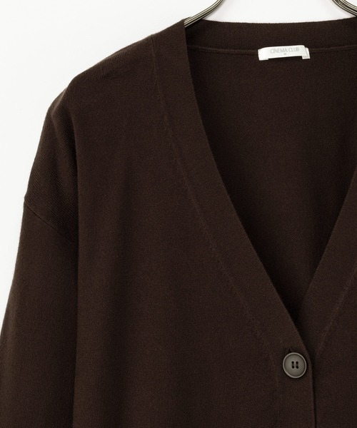 Honeys（ハニーズ）の「【しなやかニット・ヒアルロン酸加工】ヒアルロン酸Ｖカーデ（カーディガン/ボレロ・レディース・ライトベージュ/ブラック/ネイビー/ブラウン/グリーン/ヘザーチャコール/ブルー・S/M/LL/L）」の16枚目の写真