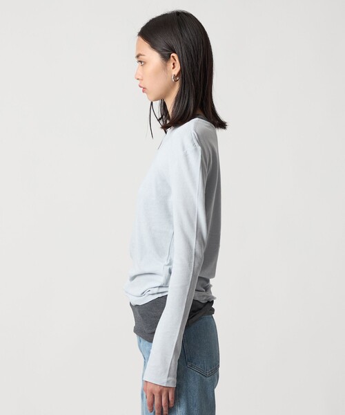 EMMEL REFINES（エメルリファインズ）の「＜EMMEL REFINES＞EM カットアウト レイヤーセット カットソー（Tシャツ/カットソー・レディース・ダークブラウン/ライラック/ライトブルー・FREE）」の13枚目の写真