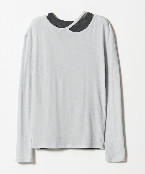 EMMEL REFINES（エメルリファインズ）の「＜EMMEL REFINES＞EM カットアウト レイヤーセット カットソー（Tシャツ/カットソー・レディース・ダークブラウン/ライラック/ライトブルー・FREE）」の18枚目の写真