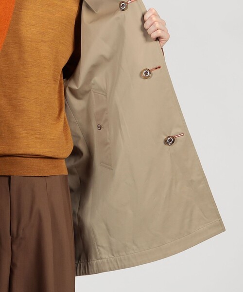 INVERTERE(インバーティア)の「【別注】INVERTERE ウールコットン リバーシブルコート(ステンカラーコート・メンズ・カーキ/ブラウン/オレンジ・38/36/40)」の4枚目の写真