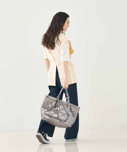 marco masi(マルコマージ)の「【MARCO MASI】2WAYハンドルキルトトート(トートバッグ・レディース・シルバー・フリー)」の9枚目の写真