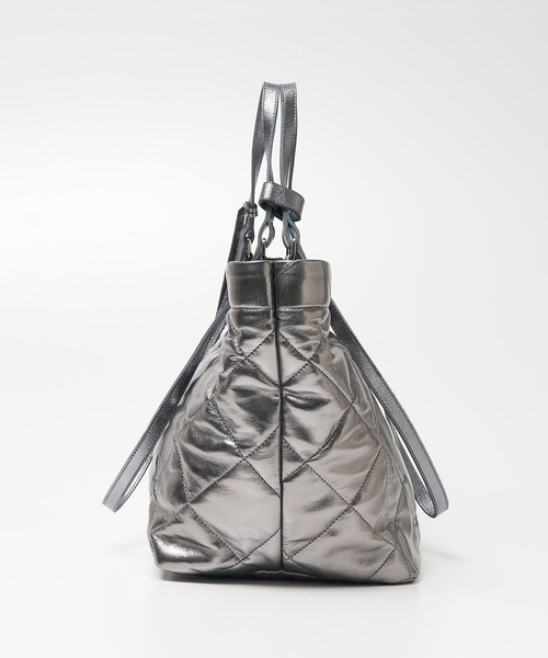 marco masi(マルコマージ)の「【MARCO MASI】2WAYハンドルキルトトート(トートバッグ・レディース・シルバー・フリー)」の12枚目の写真