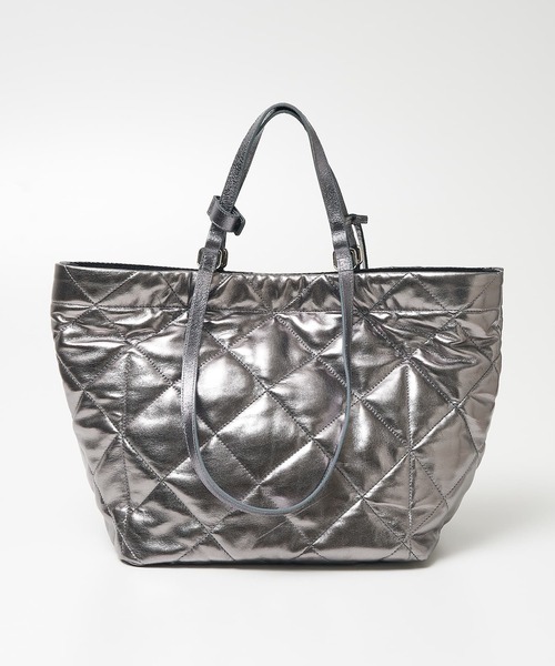 marco masi(マルコマージ)の「【MARCO MASI】2WAYハンドルキルトトート(トートバッグ・レディース・シルバー・フリー)」の13枚目の写真