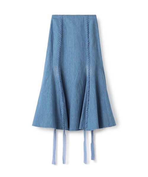 TOMORROWLAND (トゥモローランド)の「GABRIELA HEARST DION SKIRT(デニムスカート・レディース・ライトブルー・36)」の1枚目の写真