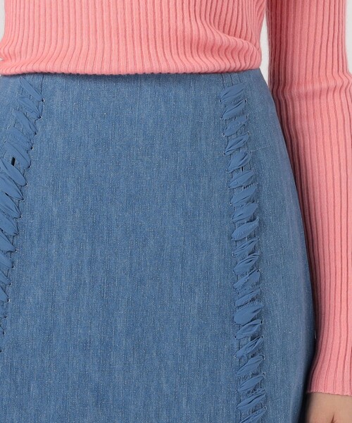 TOMORROWLAND (トゥモローランド)の「GABRIELA HEARST DION SKIRT(デニムスカート・レディース・ライトブルー・36)」の6枚目の写真